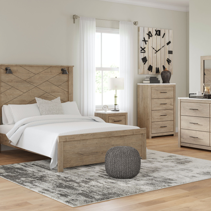 B1191 5PC SETS Senniberg Queen Panel Bed