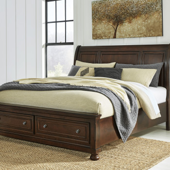 B697-78-76-95 Porter California Sleigh Bed