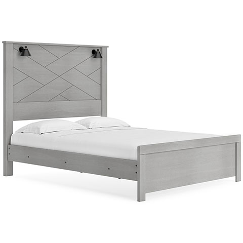 B1192-54-57-98 Cottonburg Queen Panel Bed