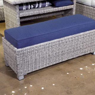P439-600 NAPLES BEACH Outdoor Bench with Cushion