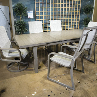 P323 7PC SETS Beach Front Outdoor Dining Table