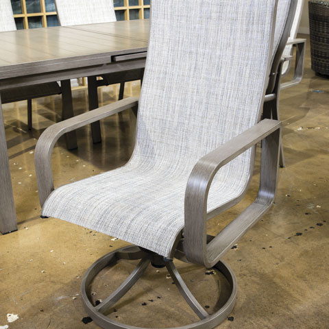 P323-603A Beach Front Sling Swivel Chair