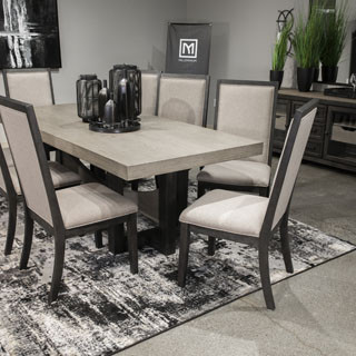D989-25-01(8) 9PC SETS Foyland Dining Table