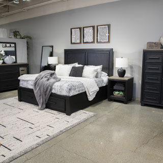 B989-58-56S-94 Foyland California King Storage Panel Bed