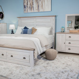 B1512 4PC SETS Haven Bay King Storage Bed