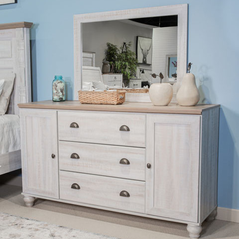 B1512-231-36 Haven Bay Dresser + Mirror