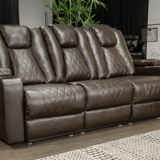 2970389 Mancin Reclining Sofa with Drop Down Table