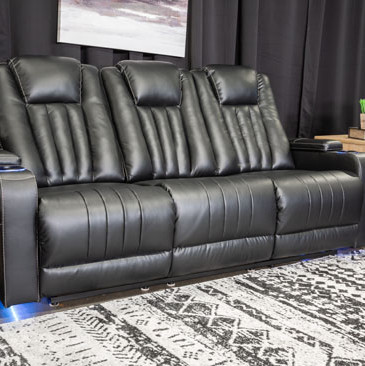 2400489 Center Point Reclining Sofa with Drop Down Table