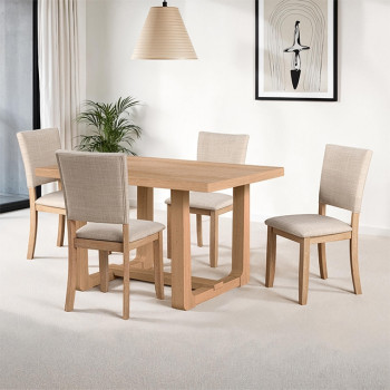 SL3405NT-T-5PC Sauro 5 Pc Dining Table Set