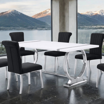 FM37008SV-T Holbaek 80" Dining Table