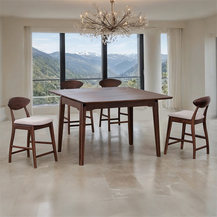 FM30008WN-PT-5PC-06 Croglio 5 Pc Counter Ht Table Set