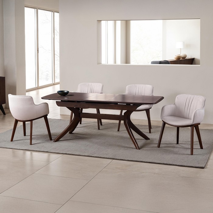 FM30004WN-T-78-5P-BG Hadsten 5 Pc Dining Table Set