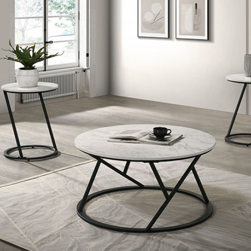 FM42905WH-3PK Ronde 3 Pc. Table Set