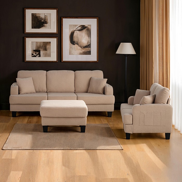 SL6936BG-2PC 2PC SETS Cinderford Sofa + Loveseat