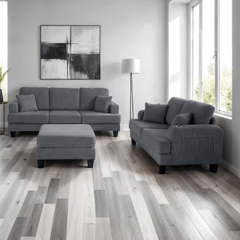 SL6932DG-2PC 2PC SETS Moretaine Sofa + Loveseat