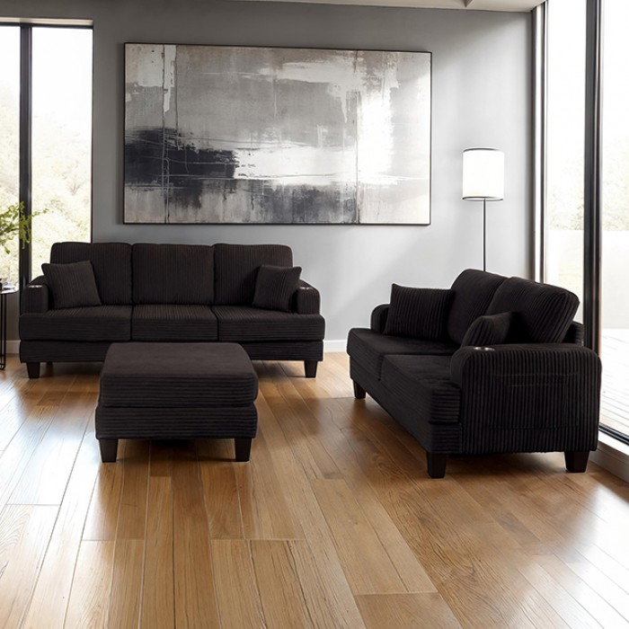 SL6932BK-2PC 2PC SETS Moretaine Sofa + Loveseat