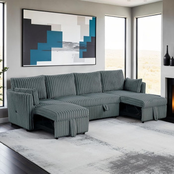 SL64002DG-SECT Denholme U-Sectional w/ Pull Out