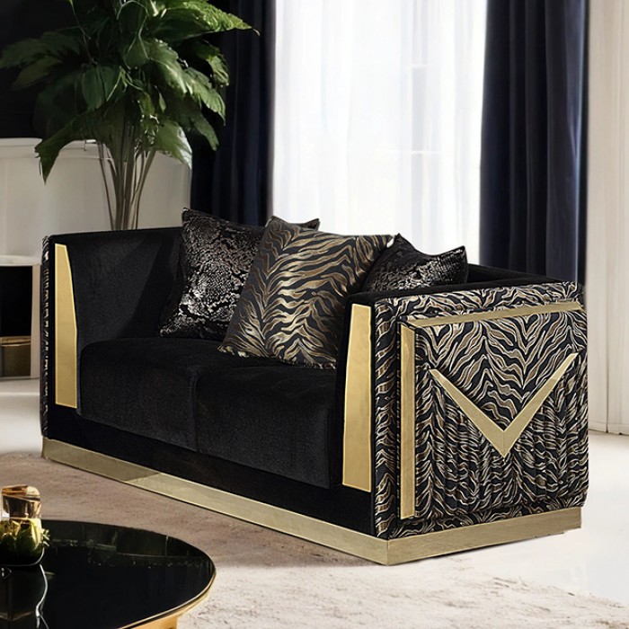 FM67000BK-LV Doriphei Loveseat
