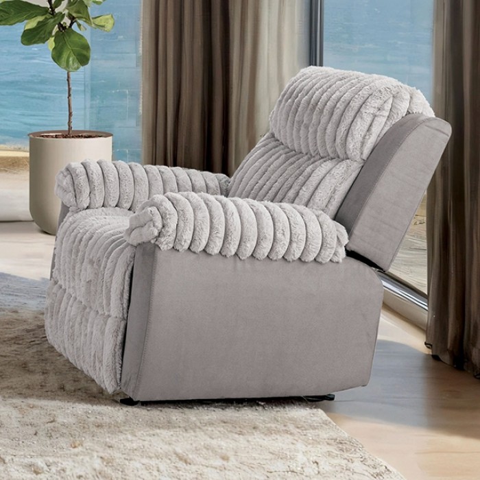 FM64004GY-CH-M Dionysus Manual Glider Recliner