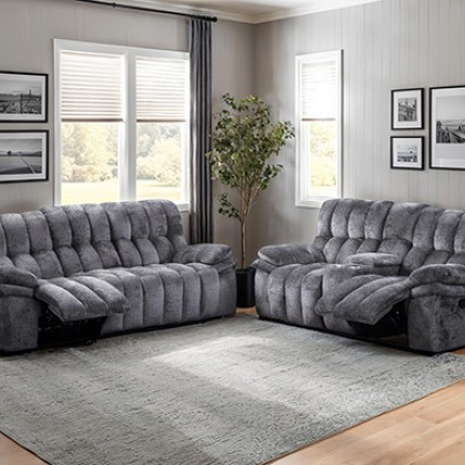 FM64001DG-2PC 2PC SETS Hieronymus Manual Sofa + Loveseat
