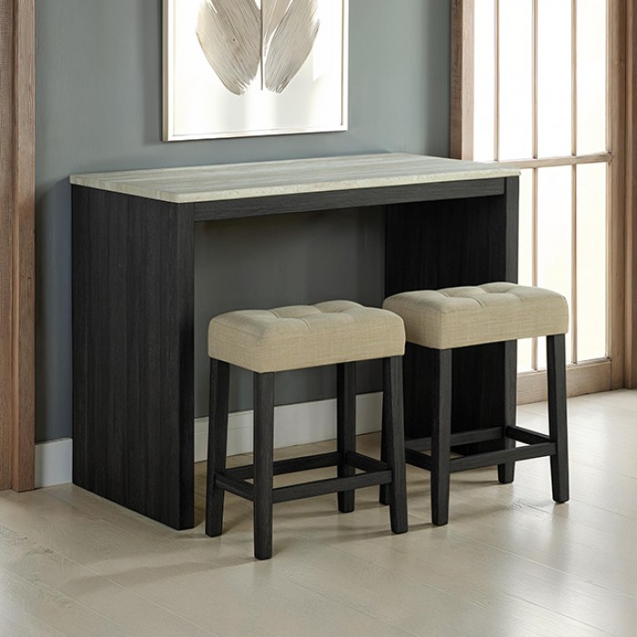 SL3402BK-PT-3PK Zanaide 3 Pc. Dining Table Set