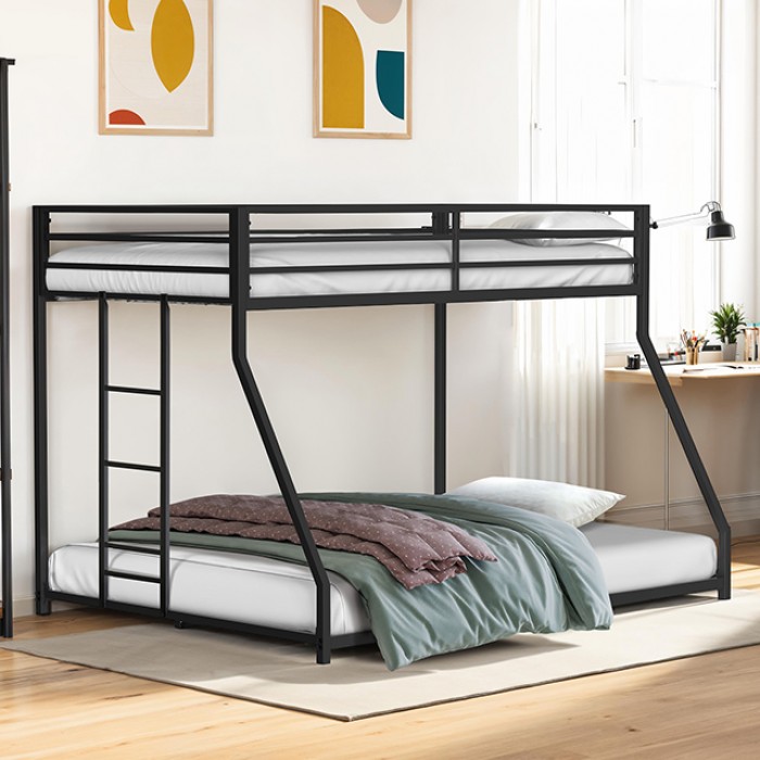 FM-BK1200BK-TF Rothwell Twin/full Metal Bunk Bed