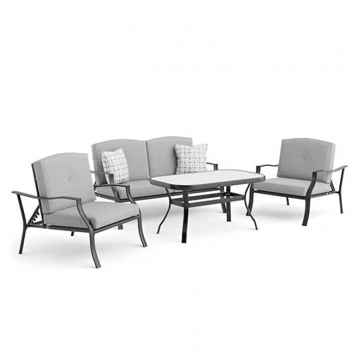 GM-1047 Adele 5 Pc. Conversation Set w/ Adjustable Chairs