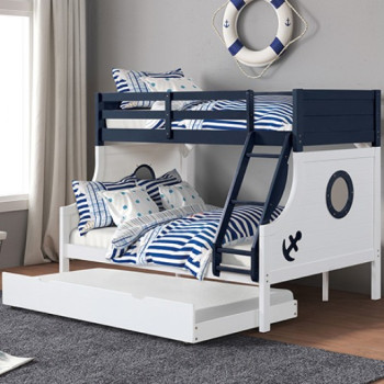 FM-BK629BL-BED Nautia Twin/Full Bunk Bed