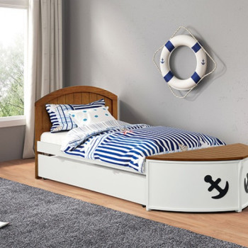 FM7629AK-T-BED+TR Poseidon Twin Captain Bed