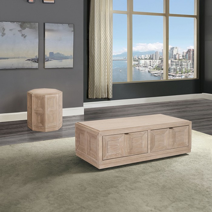 FM49011NT-2PC 2PC SETS Hatton Cross Rect Cocktail Table + End Table