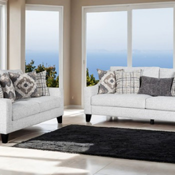 FM61112WH-SF-LV 2PC SETS Turnham Sofa + Loveseat