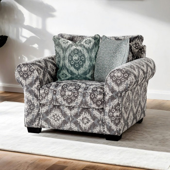 FM61113WH-CH-PT Queensbury Accent Chair