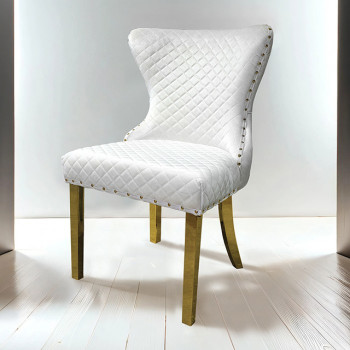 FM33015WH-SC-2PK Portanova Gold Chair