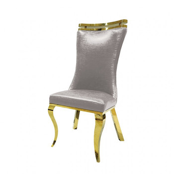 FM33011SV-SC-2PK Palazzo Gold Chair