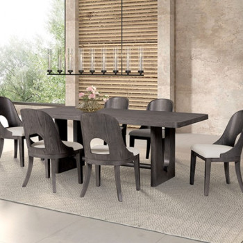 FM39004ES-T-7PC 7PC SETS Sterling West Rect. Dining Table + 6 Side Chairs