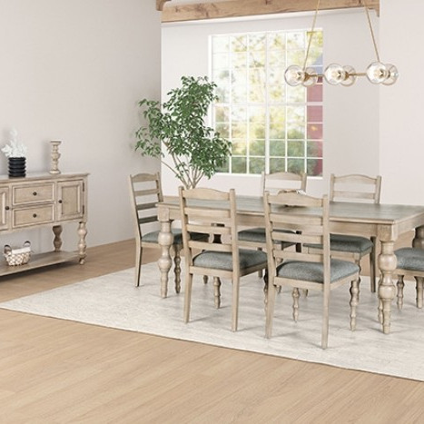 FM39000AK-T-7PC 7PC SETS Chesapeake Dining Table + 6 Side Chairs
