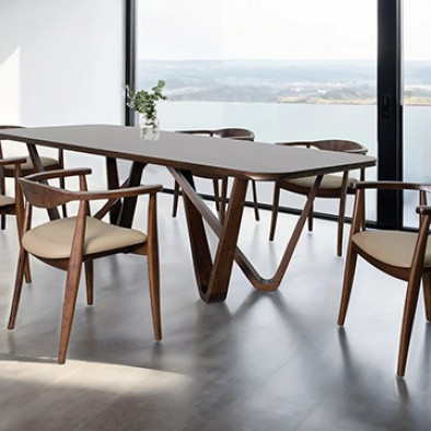 FM30001WN-T-7PC 7PC SETS Nordby Dining Table + 6 Side Chairs