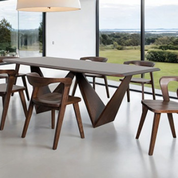 FM30003WN-T-7PC 7PC SETS Romont Dining Table + 6 Side Chairs