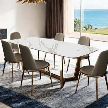 FM3701GD-T-TABLE-7PC 7PC SETS Norelli Dining Table + 6 Side Chairs