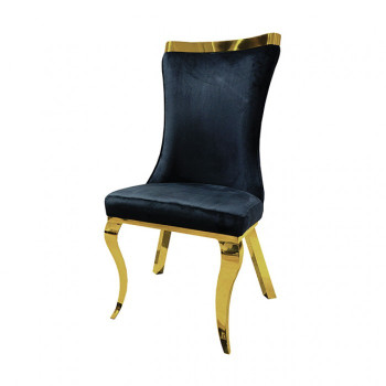 FM33013BK-SC-2PK Basilicata Gold Chair
