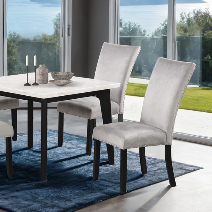 FM3330BK-ST-TABLE Sabro Square Dining Table