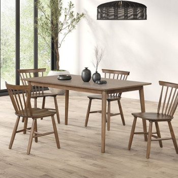 FM3100WN-T-5PC 5PC SETS Beale Dining Table + 4 Chairs