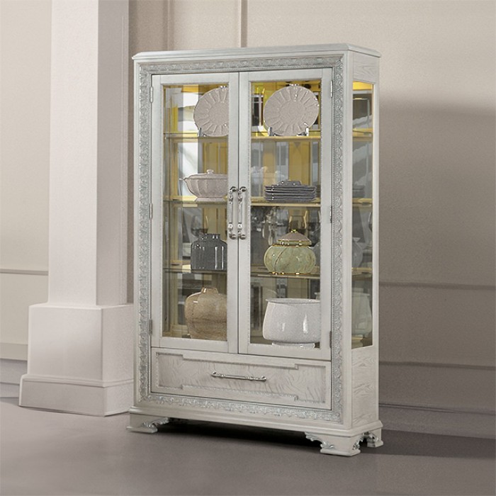 FM31000WH-CR Stella Mia Curio Cabinet