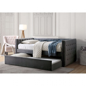 CM1739GY-BED Susanna Daybed w/ Trundle