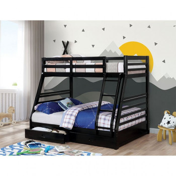 CM-BK588BK-BED California Twin/Full Bunk Bed