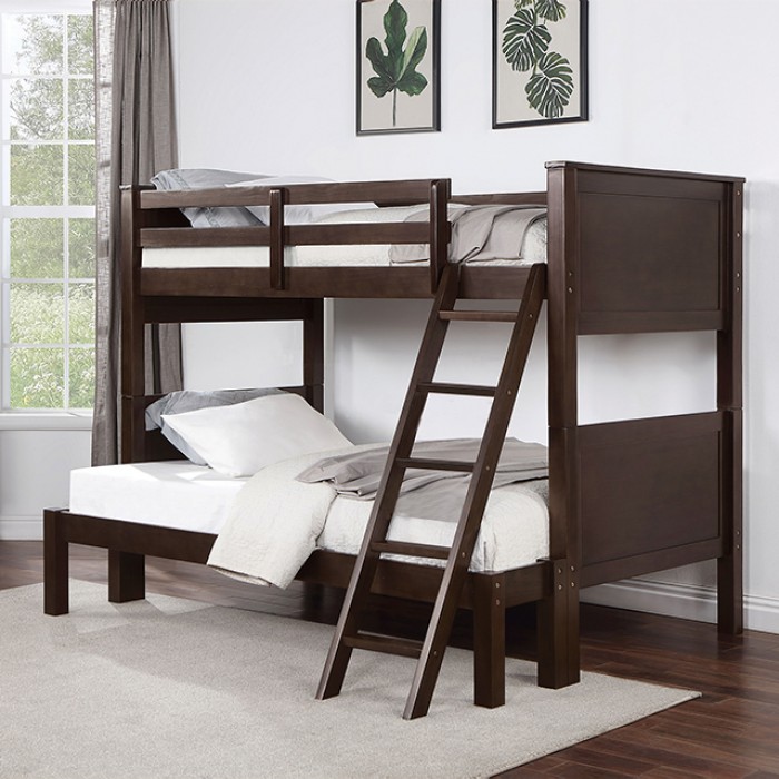 CM-BK658WN-TF-BED Stamos Twin/Full Bunk Bed
