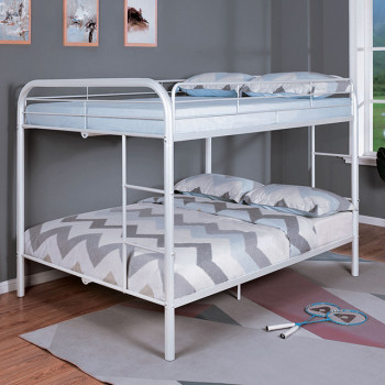 CM-BK1032WH-FF-BED Finnerty Twin/Full Bunk Bed