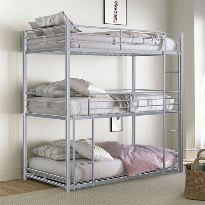 FM-BK909SV-T-BED Felgu Triple Twin Metal Bunkbed