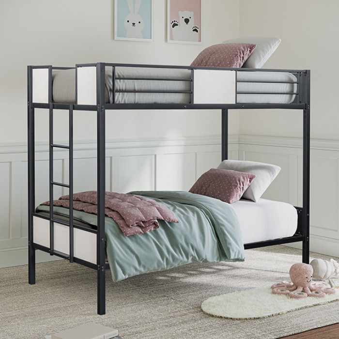FM-BK902BK-TT Molton Twin/Twin Metal Bunkbed