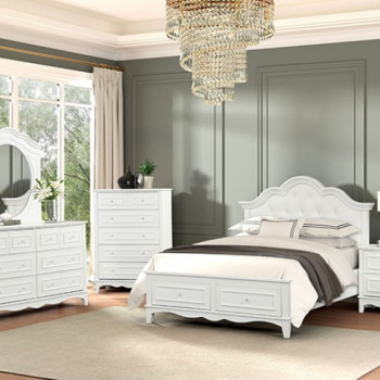 FM7456WH-Q-4PC 4PC SETS Naucalpan Queen Bed